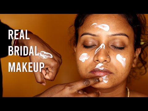 Real Bridal Makeup / Step By Step Long Lasting Bridal Makeup Tutorial/ Dry Skin Bridal Makeup