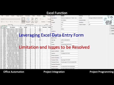 Use Excel Data Entry Form to Add, edit, find, and delete rows and discuss limitation