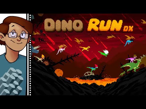 Let's Try Dino Run DX - Dinosaurs. Pixels. Pyroclastic Doom Walls.