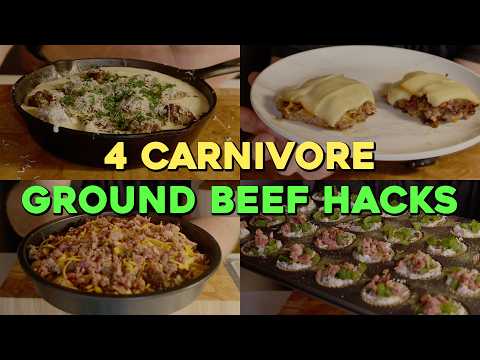 4 More Ground Beef Hacks | Carnivore Diet Recipes (number three is my favorite!)
