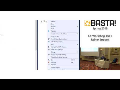 BASTA! Spring 2019 - C# Workshop (Teil 1/4)