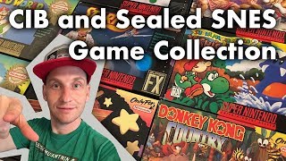 CIB And Sealed SNES Game Collection