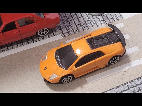 Thumbnail for The Murcielago SV pulls up by Lamborghini, orange, Car