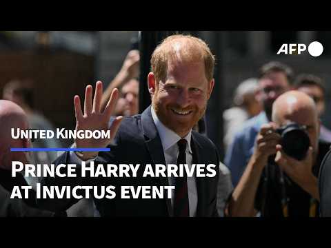 Video Thumbnail: UK's Prince Harry arrives at London event as tabloids ruling expected | AFP