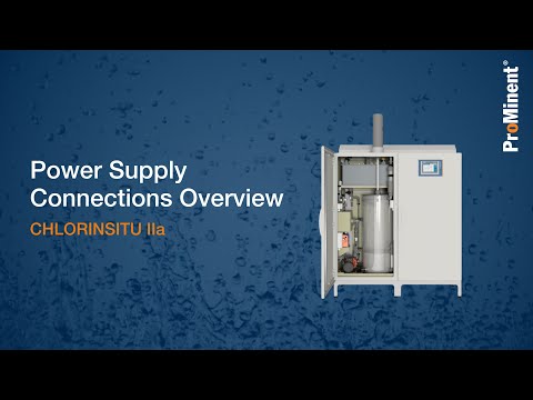 Power Supply Connections Overview | CHLORINSITU IIa