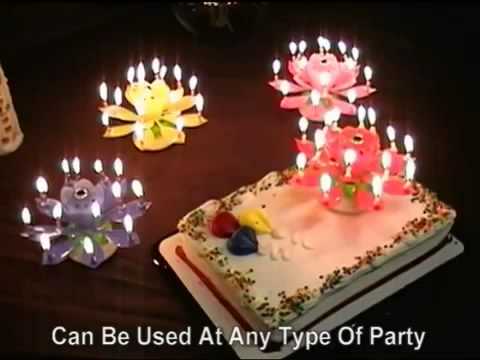 Lotus Flower Musical Birthday Candles