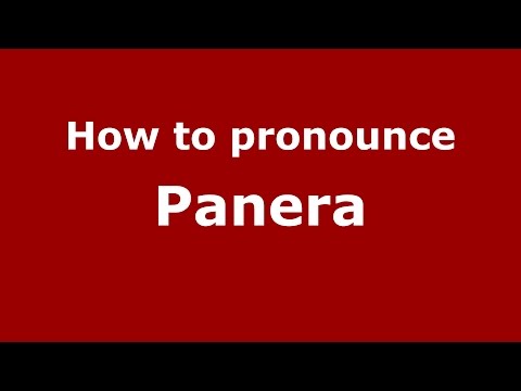How to pronounce Panera (Spanish/Spain) - PronounceNames.com