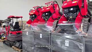Skid steer loaders are in stock at the US warehouse and can be shipped within three days.#mini