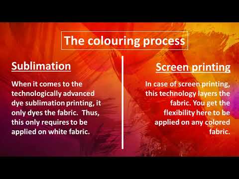 dye sublimation vs screen printing