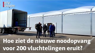 Noodopvang: vanaf vandaag kan in deze bouwketen gewoond worden | RTV Utrecht