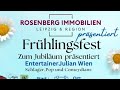 Frühlingsfest mit Live Musik zum Jubiläum präsentiert Entertainer Julian Wien