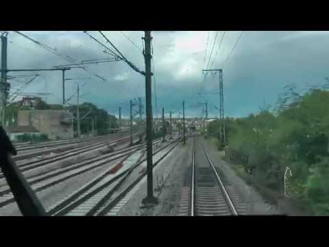 Führerstandsmitfahrt  BR 101  Stuttgart - Heidelberg (1) - mit Vmax 200 auf der SFS