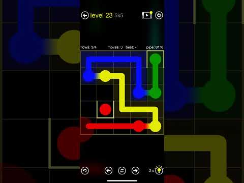 Flow Free - Links - Chain Pack - Level 23 (5x5) - YouTube