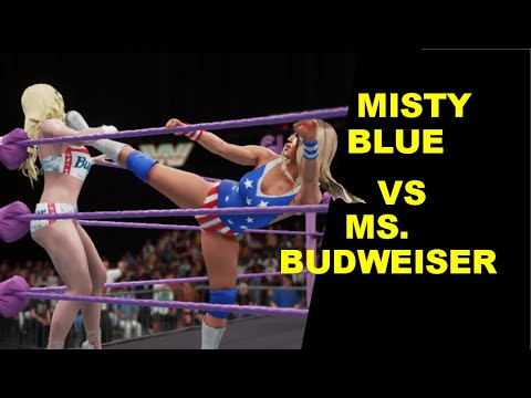 GLOW 1985 Misty Blue vs Ms. Budweiser - Knockout Match