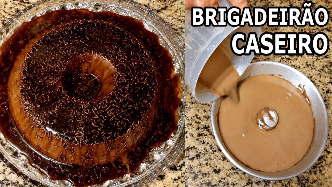 Pudim Brigadeirão Caseiro sem Ir ao Forno 🍫🍮 #Culinária 🤎 MARILENE SARAH FIALHO