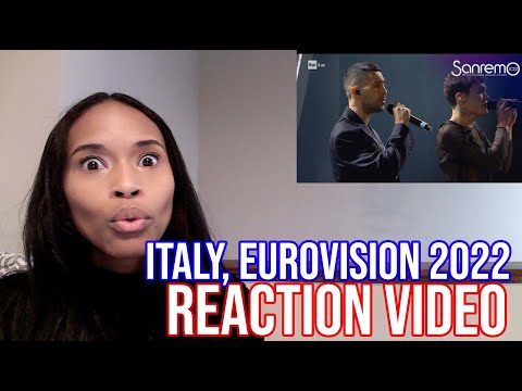 AMERICAN GIRL REACTS TO ITALY EUROVISION 2022 [Mahmood & Blanco "Brividi"]