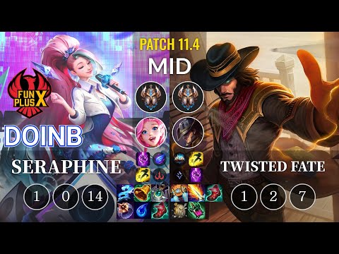 FPX Doinb Seraphine vs Twisted Fate Mid - KR Patch 11.4