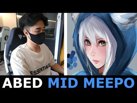 ABED TRY HIS SIGNATURE MID MEEPO vs CR1T DROW | DOTA 2 Gameplay