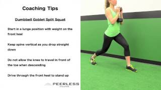 287. Dumbbell Goblet Split Squat