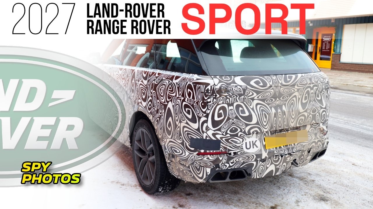 Printable Land Rover Script Spy Photos: 2027 Range Rover Sport Potentially Hides Illuminated Range ...