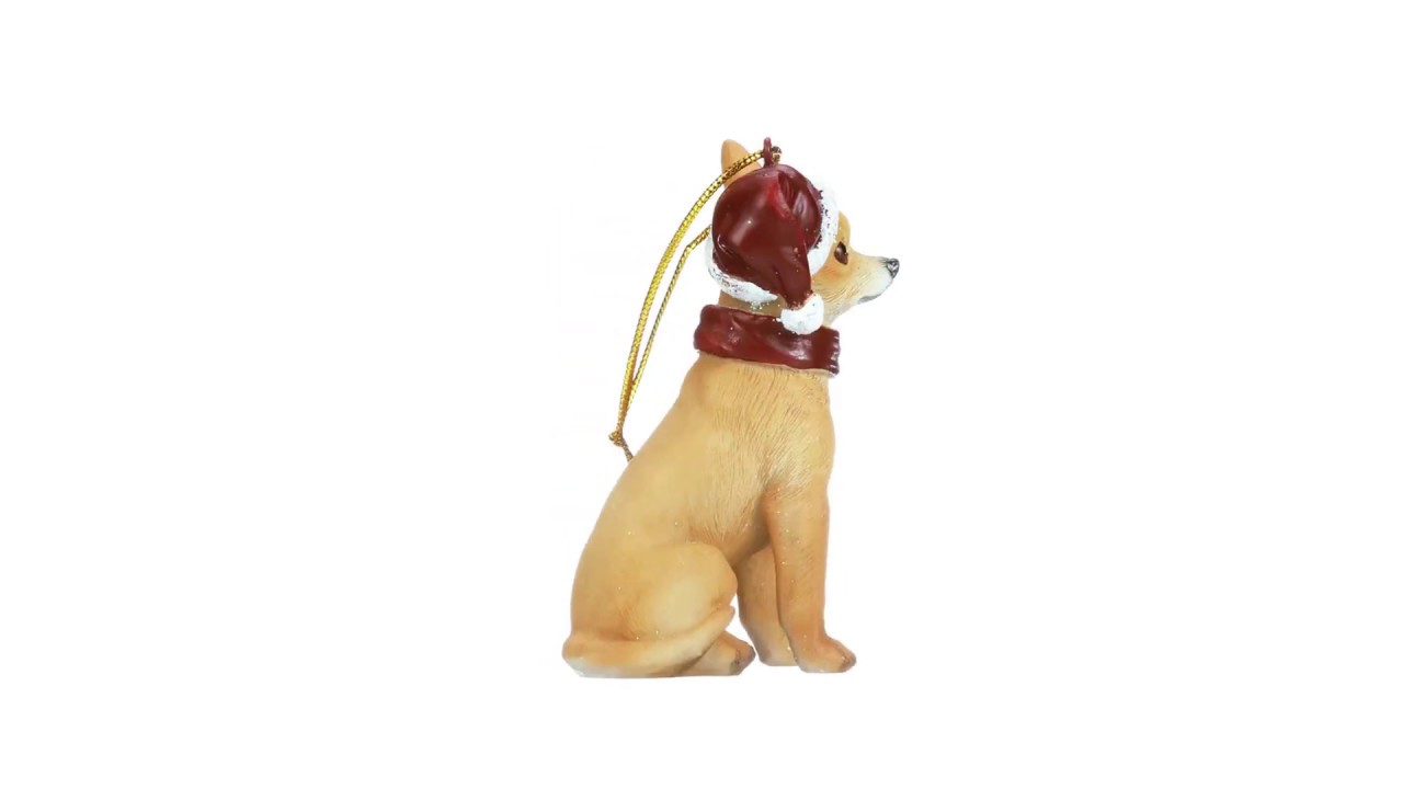 Chihuahua Holiday Dog Ornament Pet Decoration Video