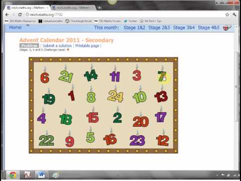 Mr Barton's Web Whizz Video 13 - Advent Calendar