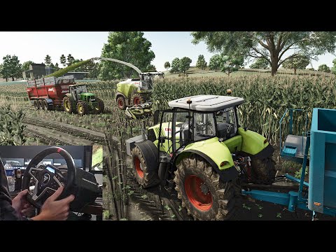 FS 25 | Ultra Realistic | Maize Silage in WET Field and Transport to the Farm