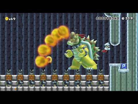 Bowser's Fiery Underwater Lair by The J-man - SUPER MARIO MAKER - NO COMMENTARY 1bj