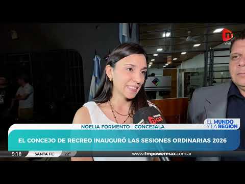 El Concejo de Recreo inauguró las Sesiones Ordinarias 2026 | La voz del Presidente y Concejales