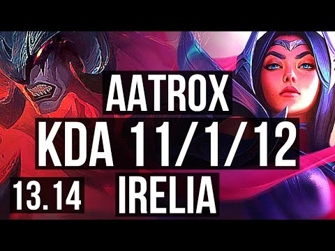 AATROX vs IRELIA (TOP) | 11/1/12, Rank 7 Aatrox, Legendary | KR Challenger | 13.14