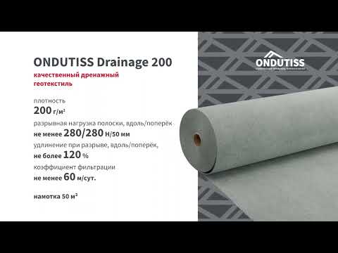 Миниатюра изображения товара Геотекстиль Onduline Ondutiss Geo / 52048_RUS1 (80м2)