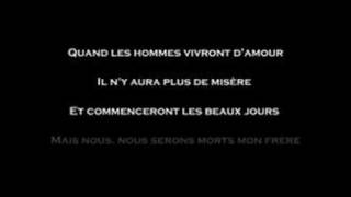Musik-Video-Miniaturansicht zu Quand les hommes vivront d'amour Songtext von Raymond Lévesque