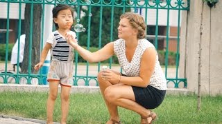 PLAYING WITH LOCAL KIDS! - North Korea Day 4