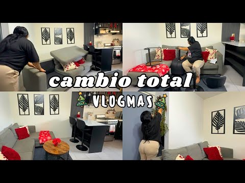 Cambio total 😱 moviendo la sala + bancos nuevos ✅ VLOGMAS 1