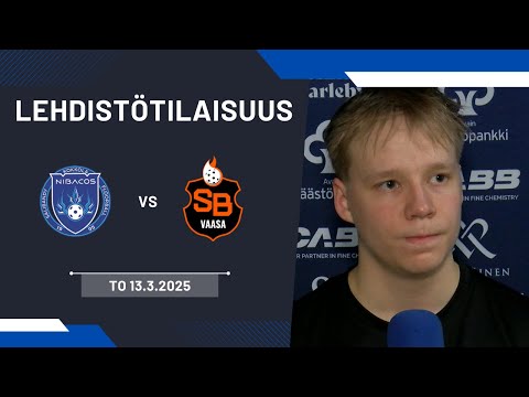 Nibacos - SB Vaasa to 13.3.2025 (1. Playoff) | Lehdistötilaisuus