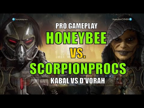 HONEYBEE VS SCORPIONPROCS - D'VORAH VS KABAL - MK11 Ultimate FT10 Pro Gameplay