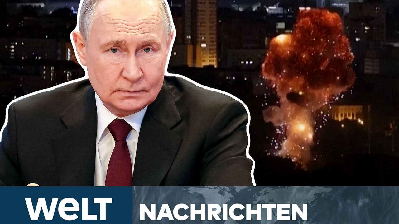 UKRAINE-KRIEG: Putin mit Raketen-Regen über Kiew! Auch Rüstungsindustrie betroffen! | WELT Stream