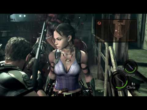 Resident Evil 5 Remastered playthrough pt30 - Freighter From Hell! Dogs and Dicks