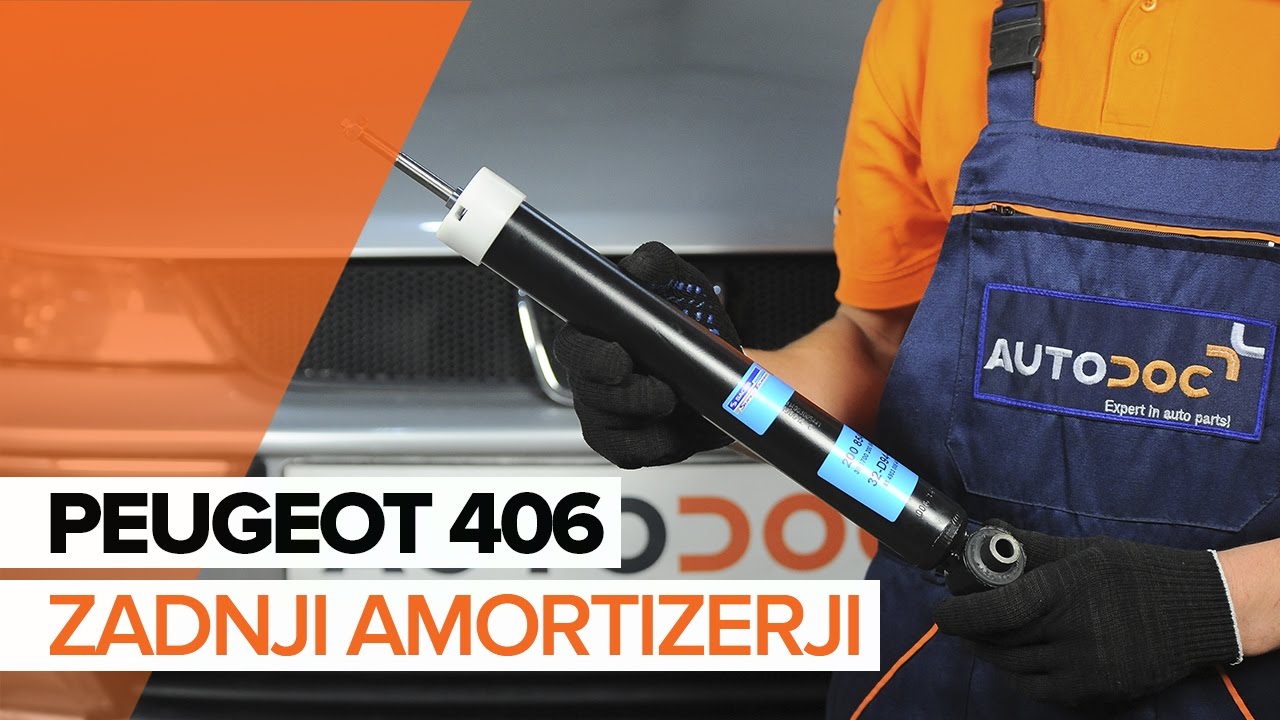 Kako zamenjati avtodel amortizer zadaj na avtu Peugeot 406 sedan – vodnik menjave