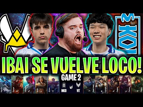 IBAI SE VUELVE LOCO CON KOI! 😱EL CASTEO MÁS ÉPICO!🔥 - VIT vs KOI Game 2 LEC 2025 ESPAÑOL KNEKRO