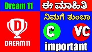 Kannada' Dream 11 winning tips. C AND VC Fantasy app winning tips dream11 today team | #ipl2022