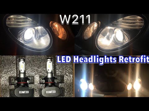 W211 Mercedes-Benz E350 LED Headlight Retrofit