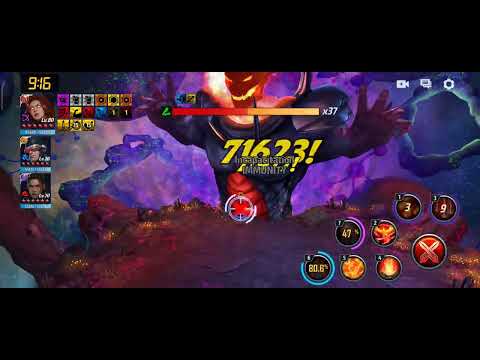 Marvel Future Fight - T4 Jean Grey - Dormammu GBR Solo - Ctp of Rage - 118 seconds