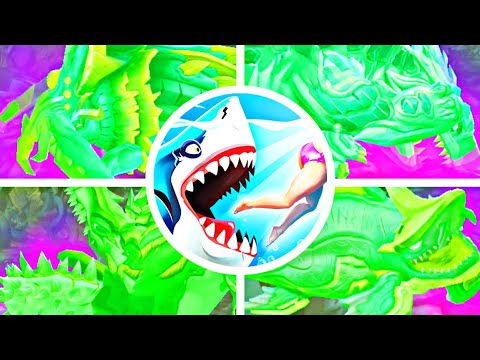 HUNGRY SHARK WORLD - ALL POISONING ANIMATIONS