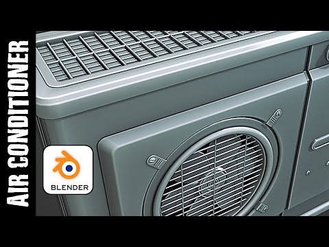 BLENDER: AIR CONDITIONER (MODELING)