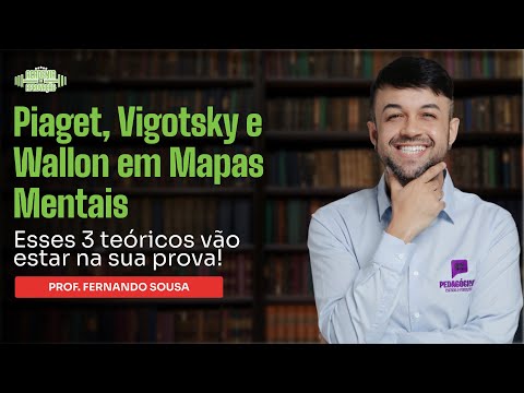 Piaget, Vigotsky e Wallon em Mapas Mentais | Professor Fernando Sousa
