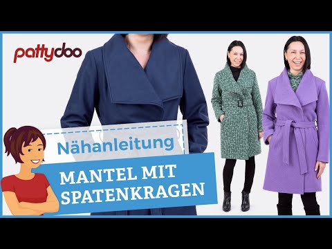 Mantel nähen lernen - Tutorial 2: Anleitung Leistentaschen, Abnäher, Schulterpolster, Gürtel uvm.