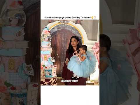 Iqra and Anaviya At Grand Birthday Celebration👶🎊#sistrology #iqrakanwal #anavia #birthday #trend