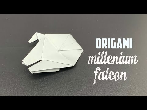 How To Make An Easy Origami Millennium Falcon In 5 minutes