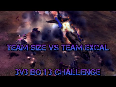 C&C Generals Zero Hour 150$ 3v3 Challenge: The Movie - Team SiZe vs Team ExCaL 3v3 Challenge (POV)